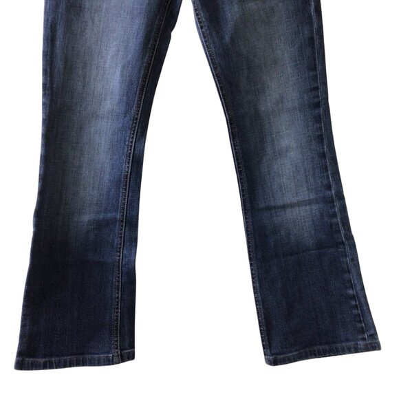 Express Jeans Women’s 0 Blue Stella Boot Cut Regular Fit Low Rise Denim Bootcut - Picture 4 of 10